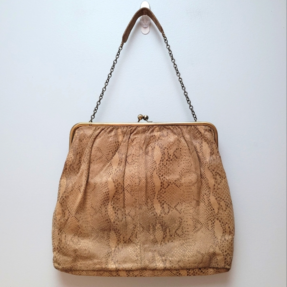 HOBO | Snakeskin Embossed Leather Bag
